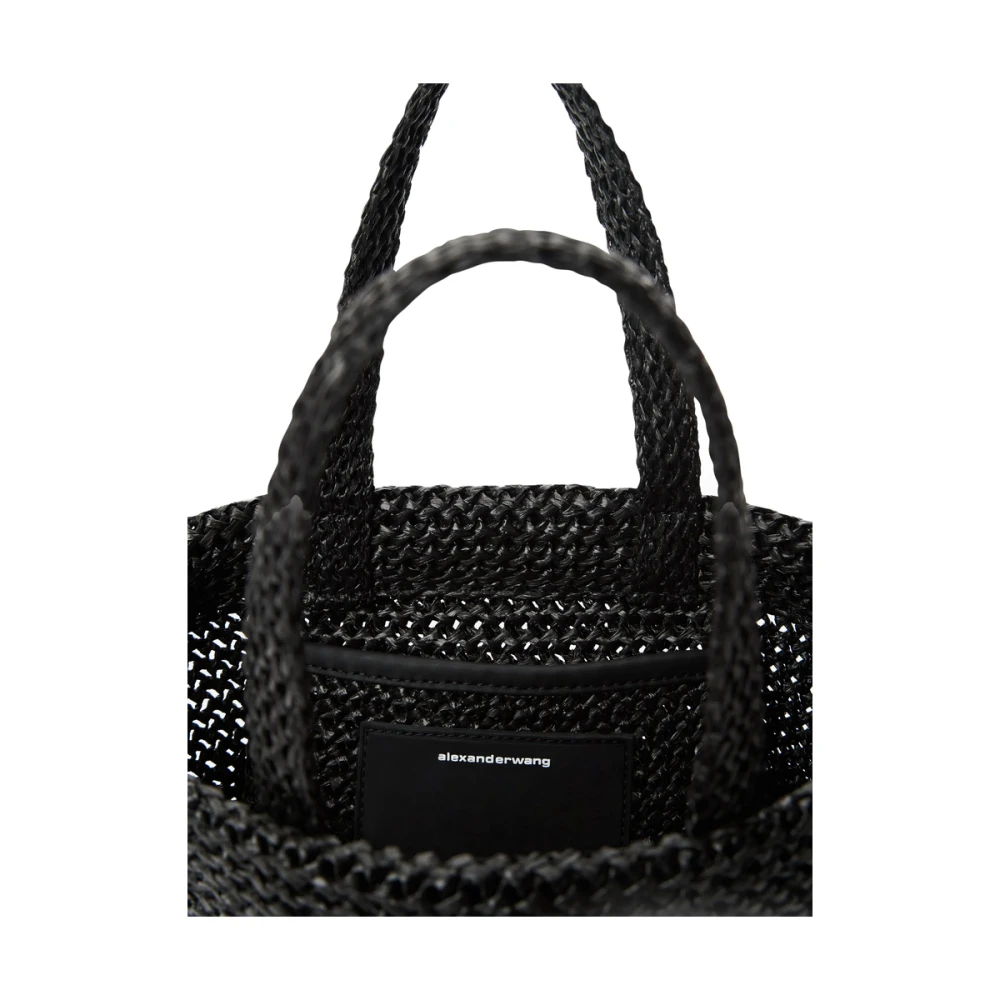alexander wang Zwarte reliëf logotote Black Dames