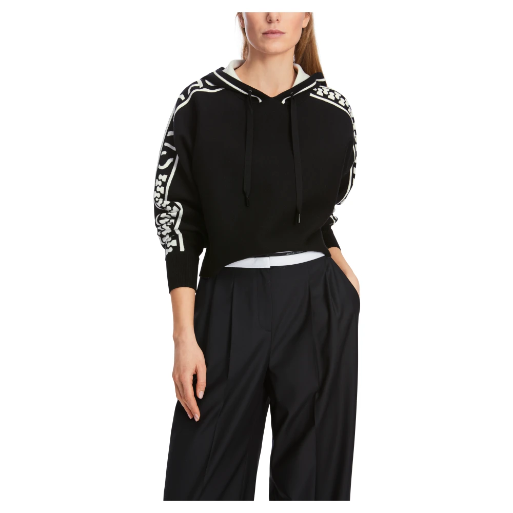 Marc Cain Hoodie Black Dames