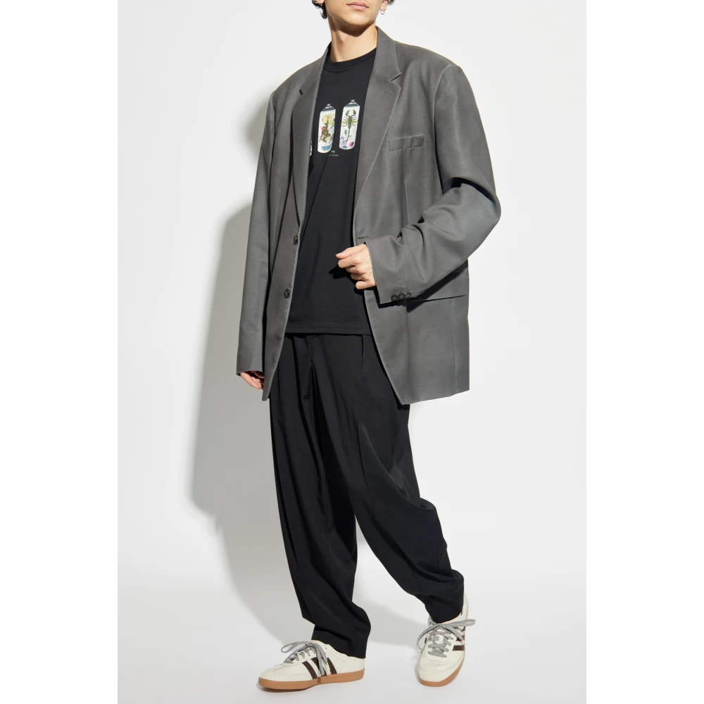 PS By Paul Smith Bedrukt T-shirt Black Heren