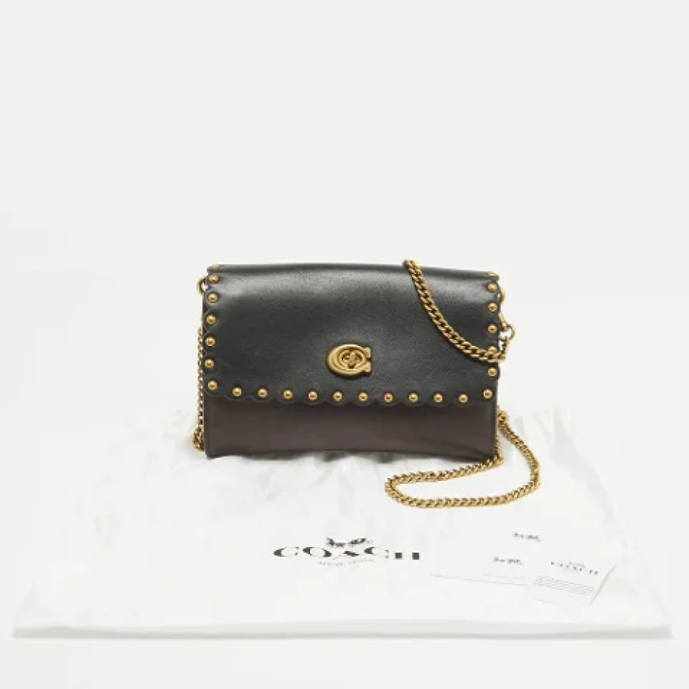 Coach Pre-owned Leather crossbody-bags Red Dames