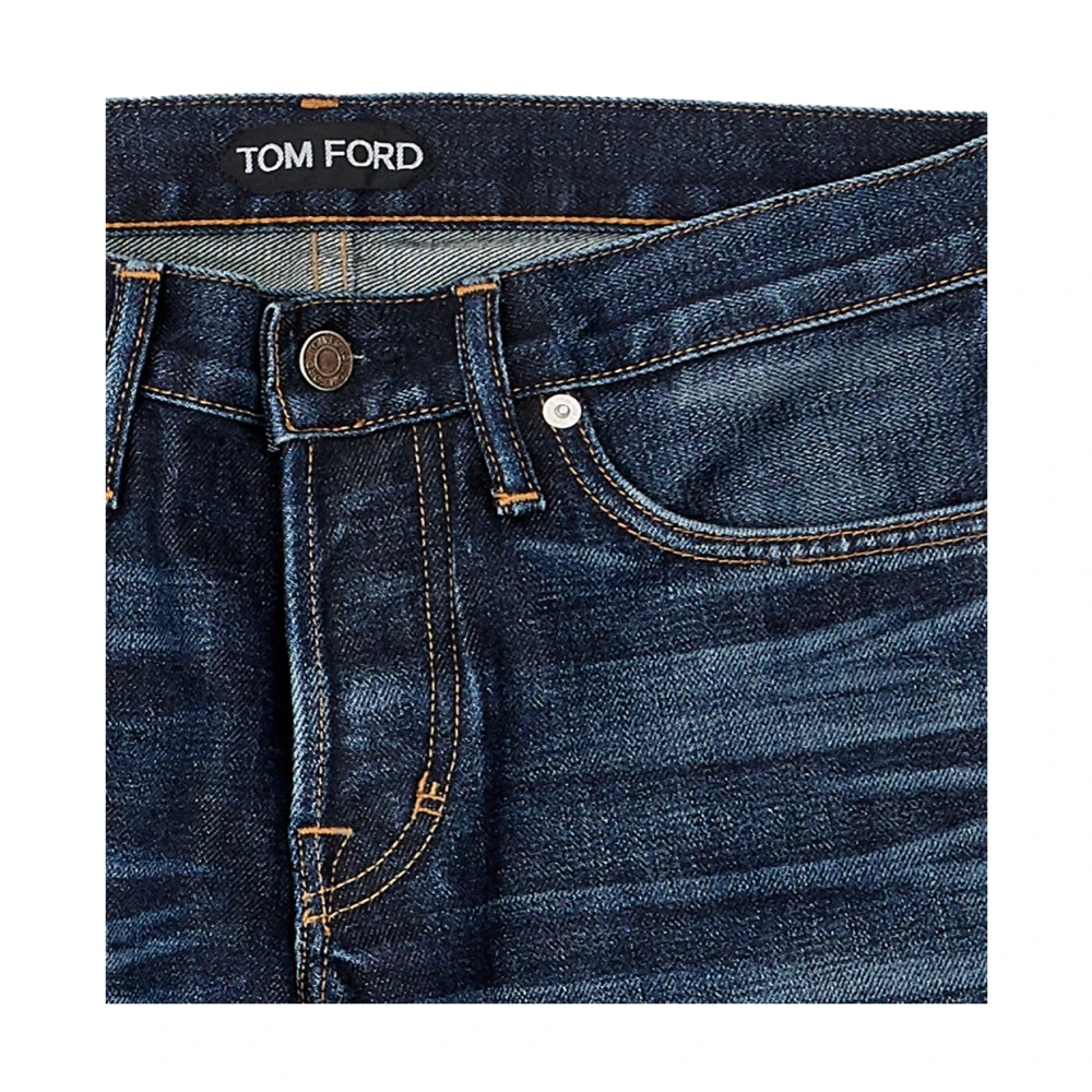 Tom Ford Straight Jeans Blue Heren