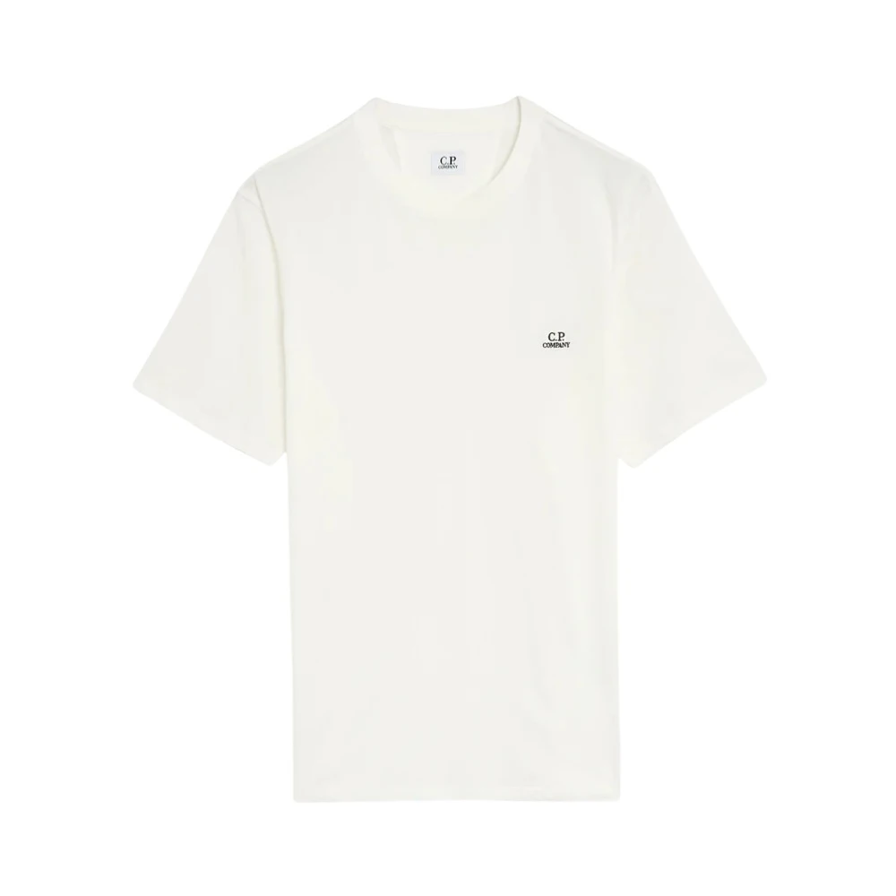 C.p. Company T-Shirts, Male, Xl, T-Shirt Short Sleeve White