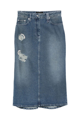 blue-distressed-cotton-skirt-button-fastening
