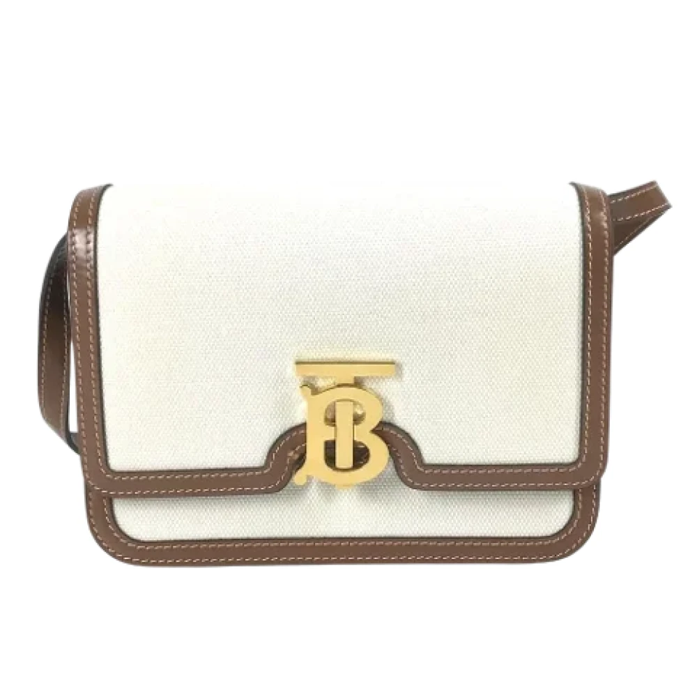 Burberry Vintage Pre-owned Fabric shoulder-bags Beige Dames