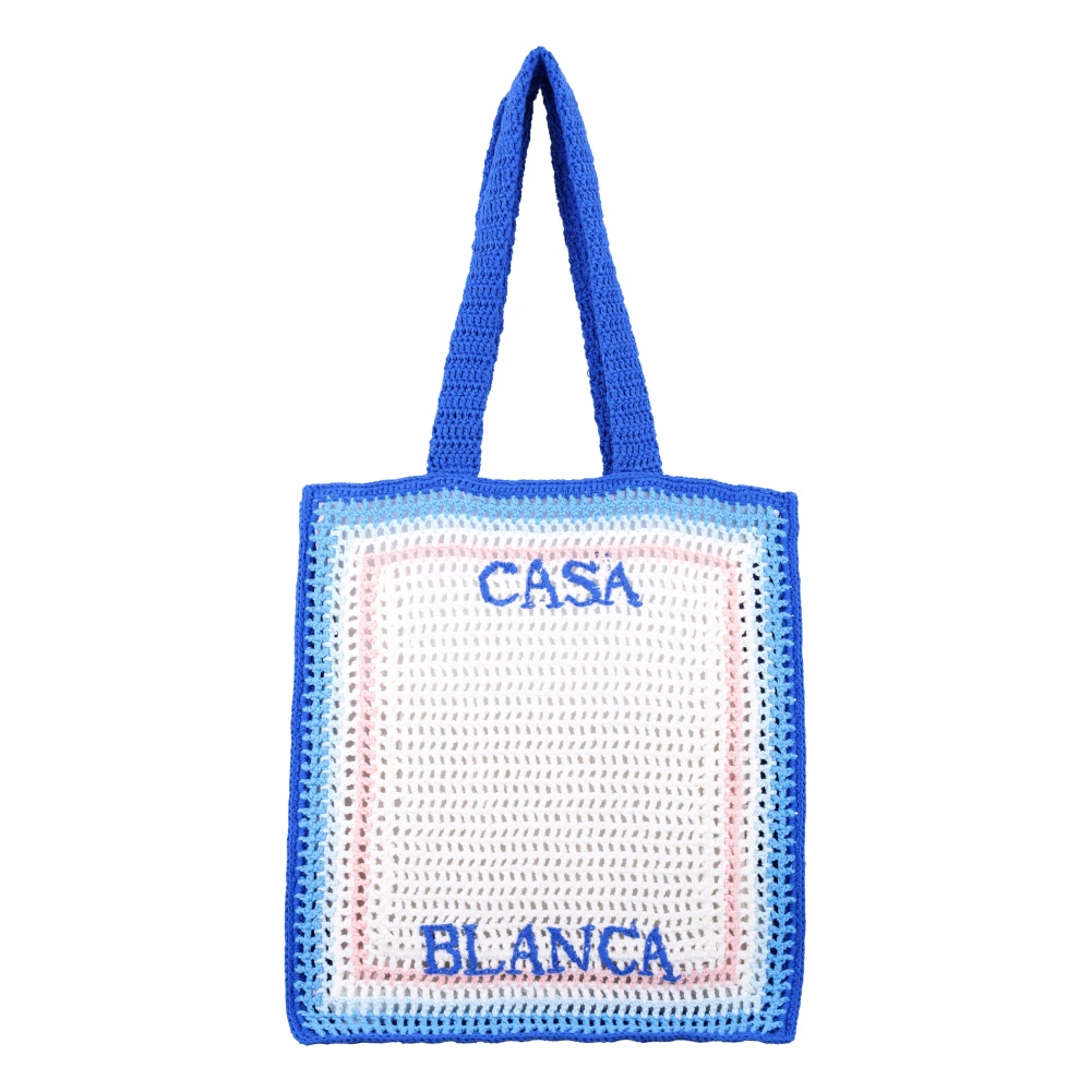 Casablanca Blauwe Gradiënt Gehaakte Handtas Blue Unisex