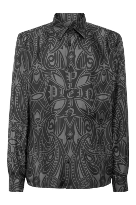 Printed Silk Shirt Gothic