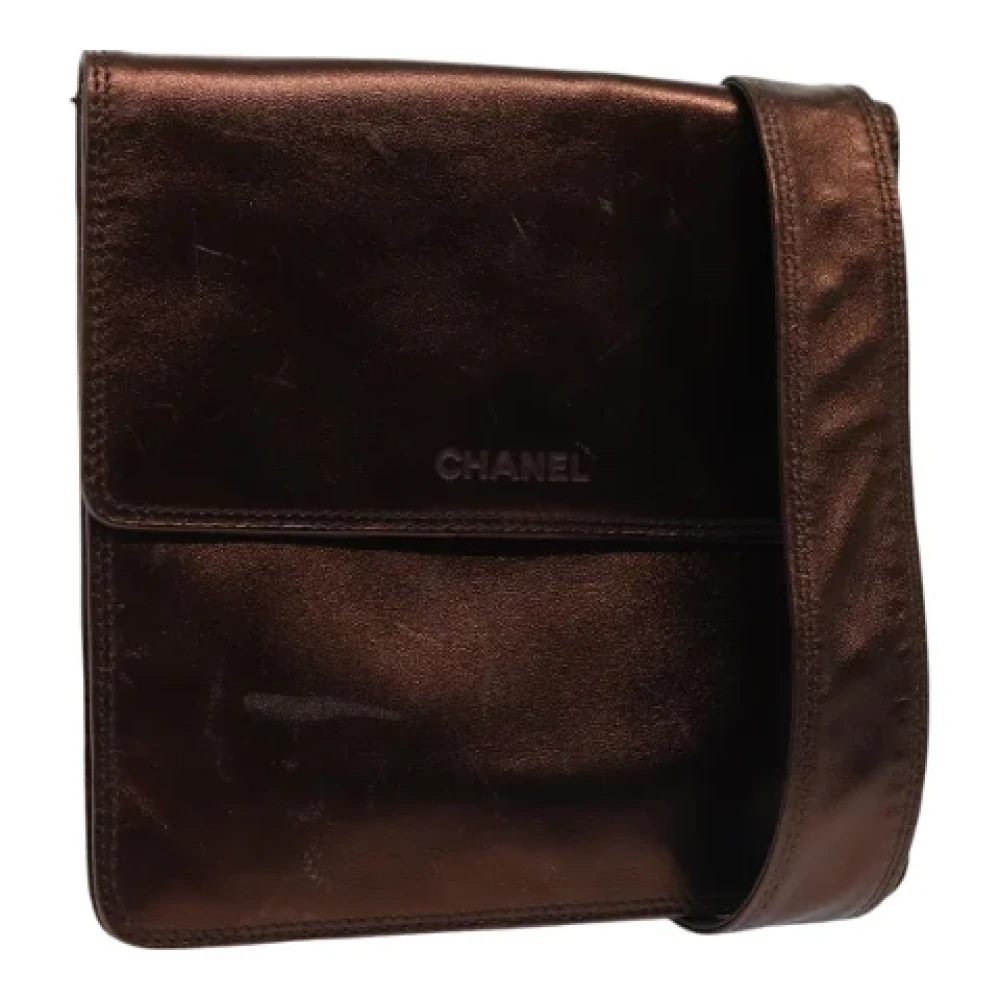 Chanel Vintage Pre-owned Leather shoulder-bags Brown Dames