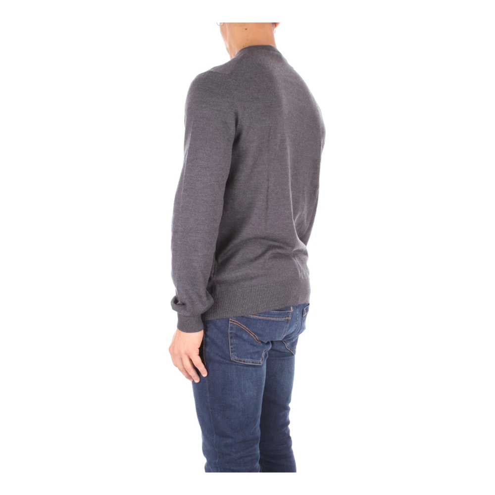 Fay Heren Logo Front Sweater Gray Heren