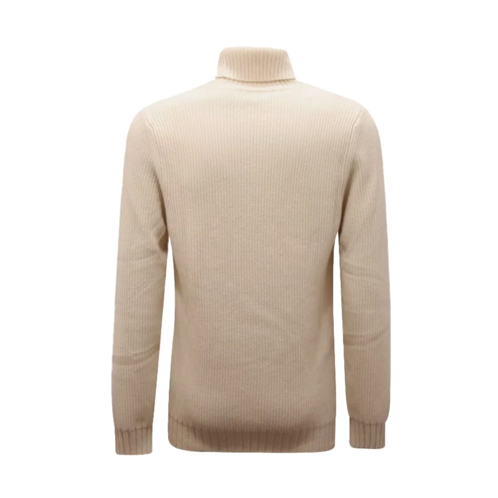Alpha Studio Kasjmier Coltrui met geribbeld borduurwerk White Heren
