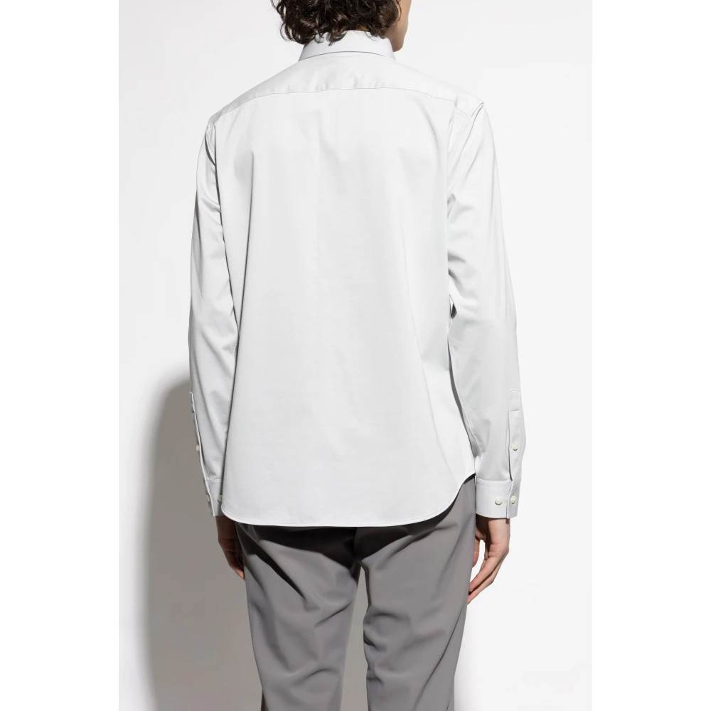 Theory Klassiek overhemd Gray Heren