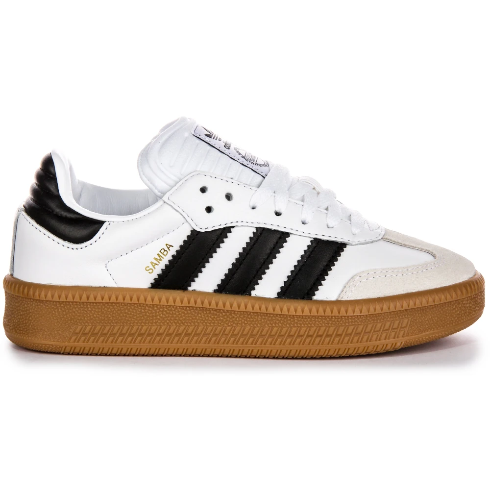 Adidas Women's White Retro Style Leather Sneakers