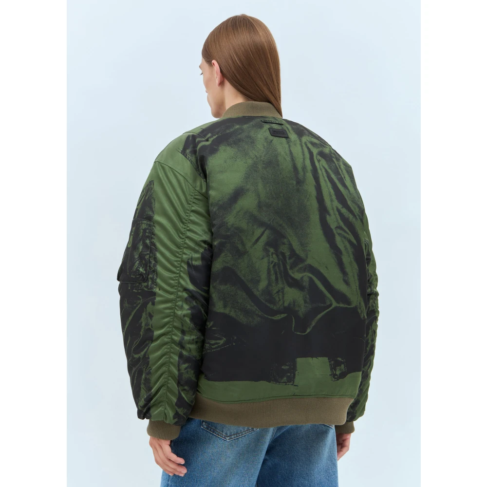 Jean Paul Gaultier Trompe L'Oeil Bomberjack Green Heren