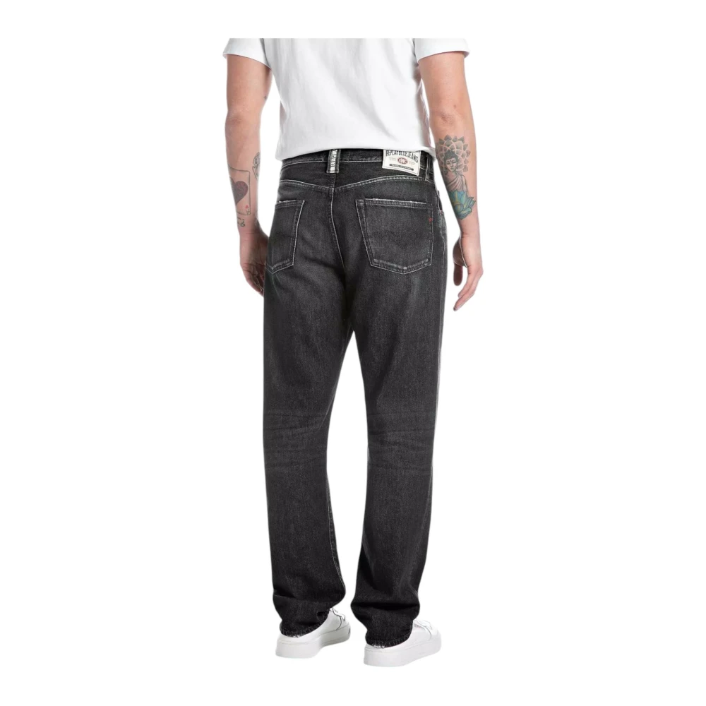 Replay Klassieke Straight Fit Denim Jeans Gray Heren