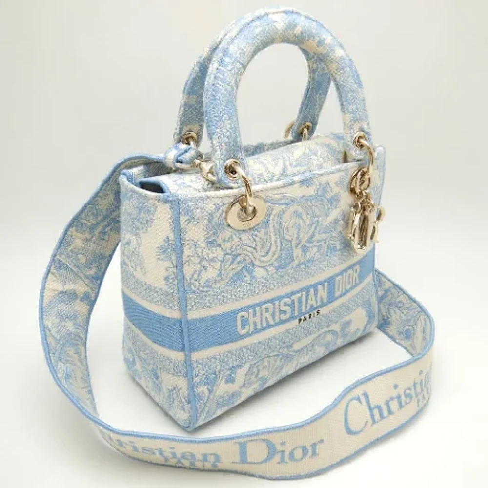 Dior Vintage Pre-owned Canvas dior-bags Blue Dames