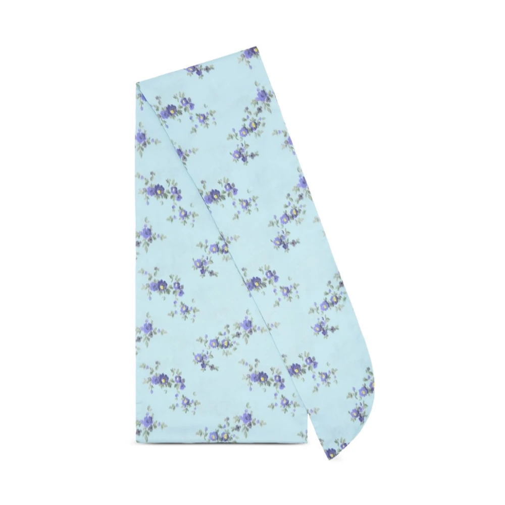Ganni Women's Blue Scarves, One Size, Wrap Scarf In Print