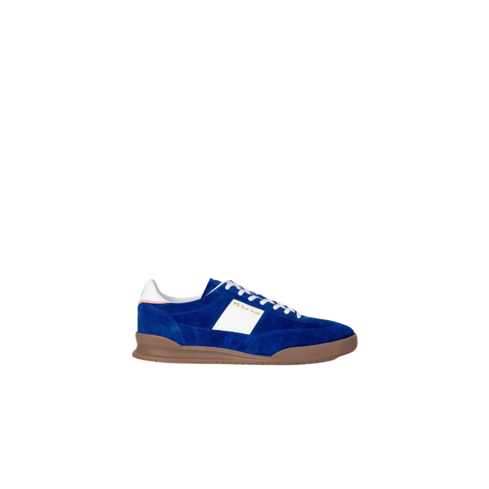 PS By Paul Smith Blå Läder Dover Sneakers Blue, Herr