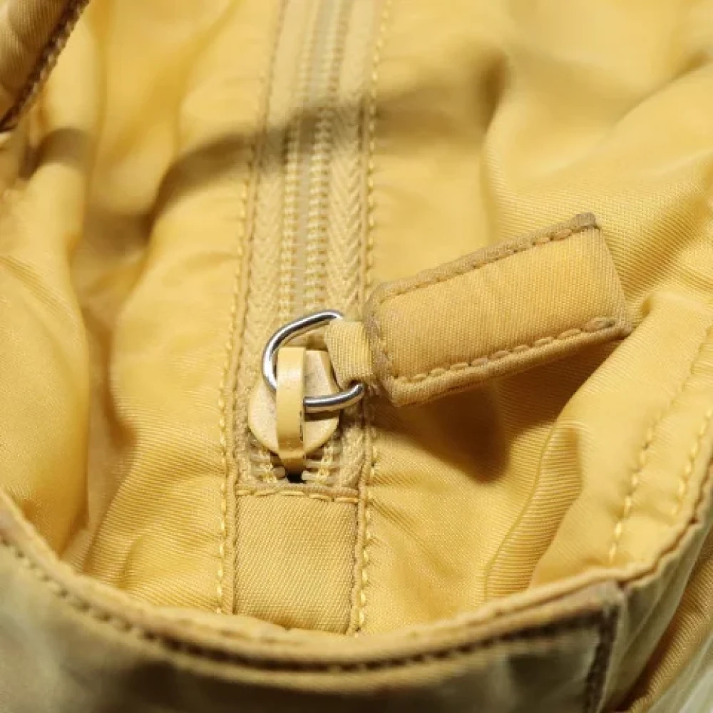 Prada Vintage Pre-owned Fabric prada-bags Yellow Dames