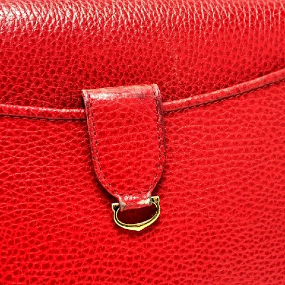 Cartier Vintage Pre-owned Leather shoulder-bags Red Dames