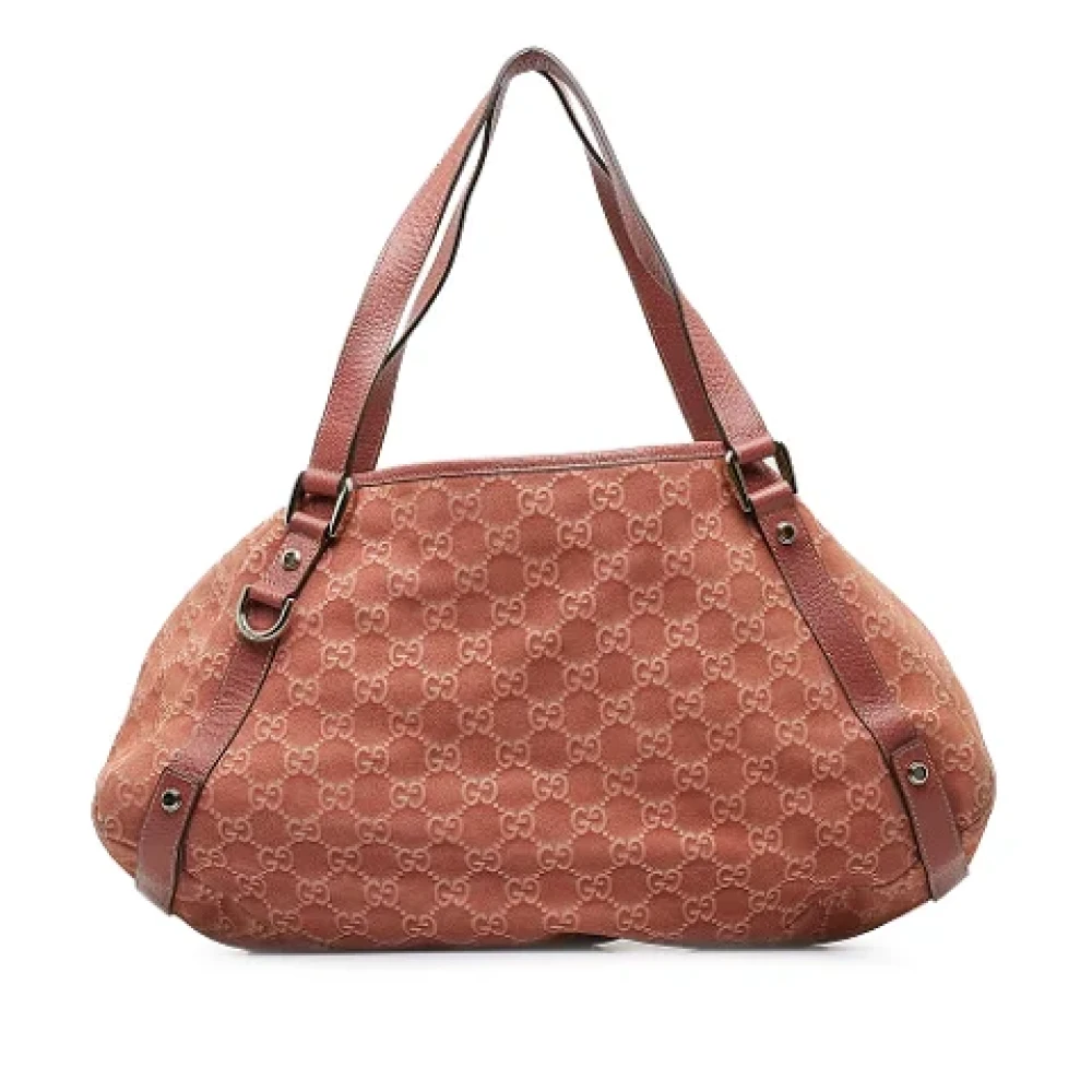 Gucci Vintage Pre-owned Suede shoulder-bags Pink Dames