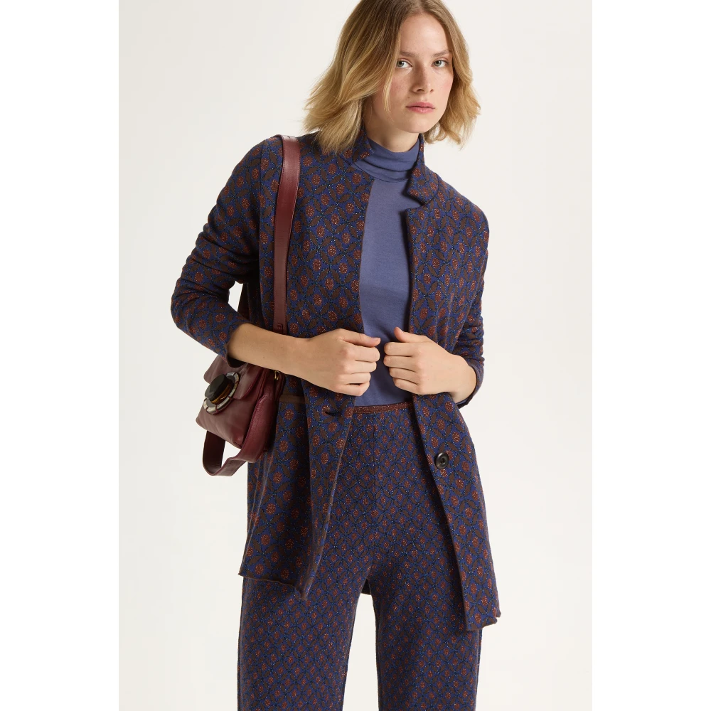Maliparmi Lucky Pois Jacquard JAS Blue Dames