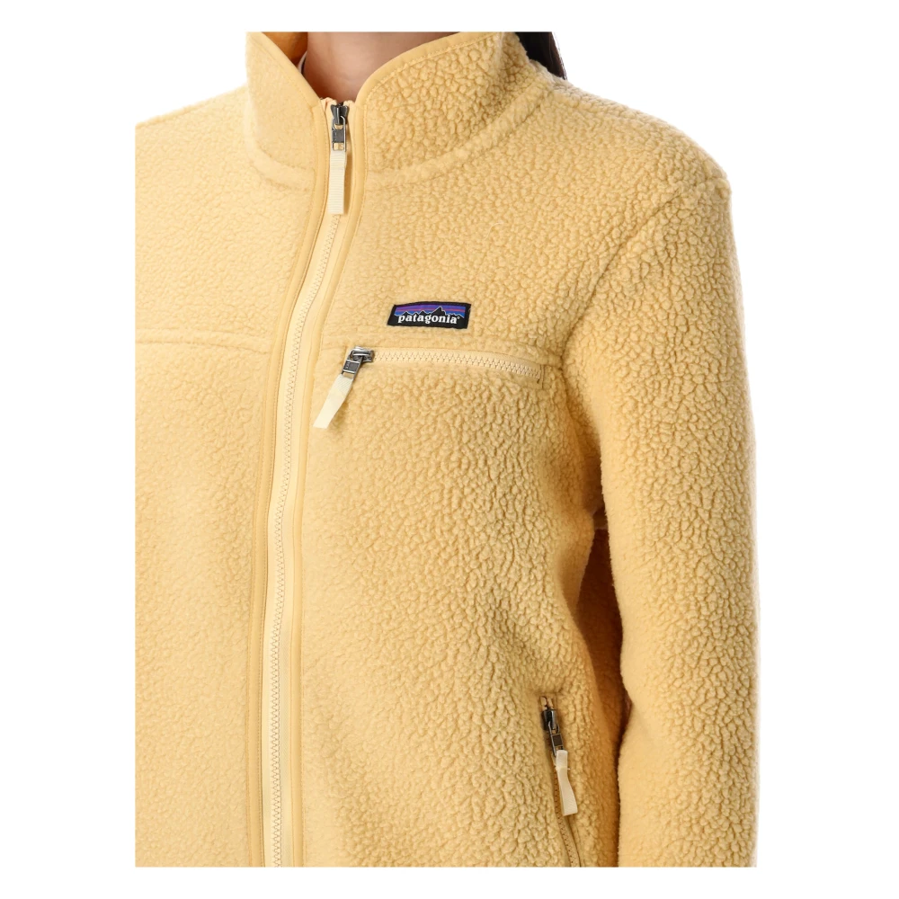Patagonia Retro Pile Fleece Shearling Jacket Yellow Dames