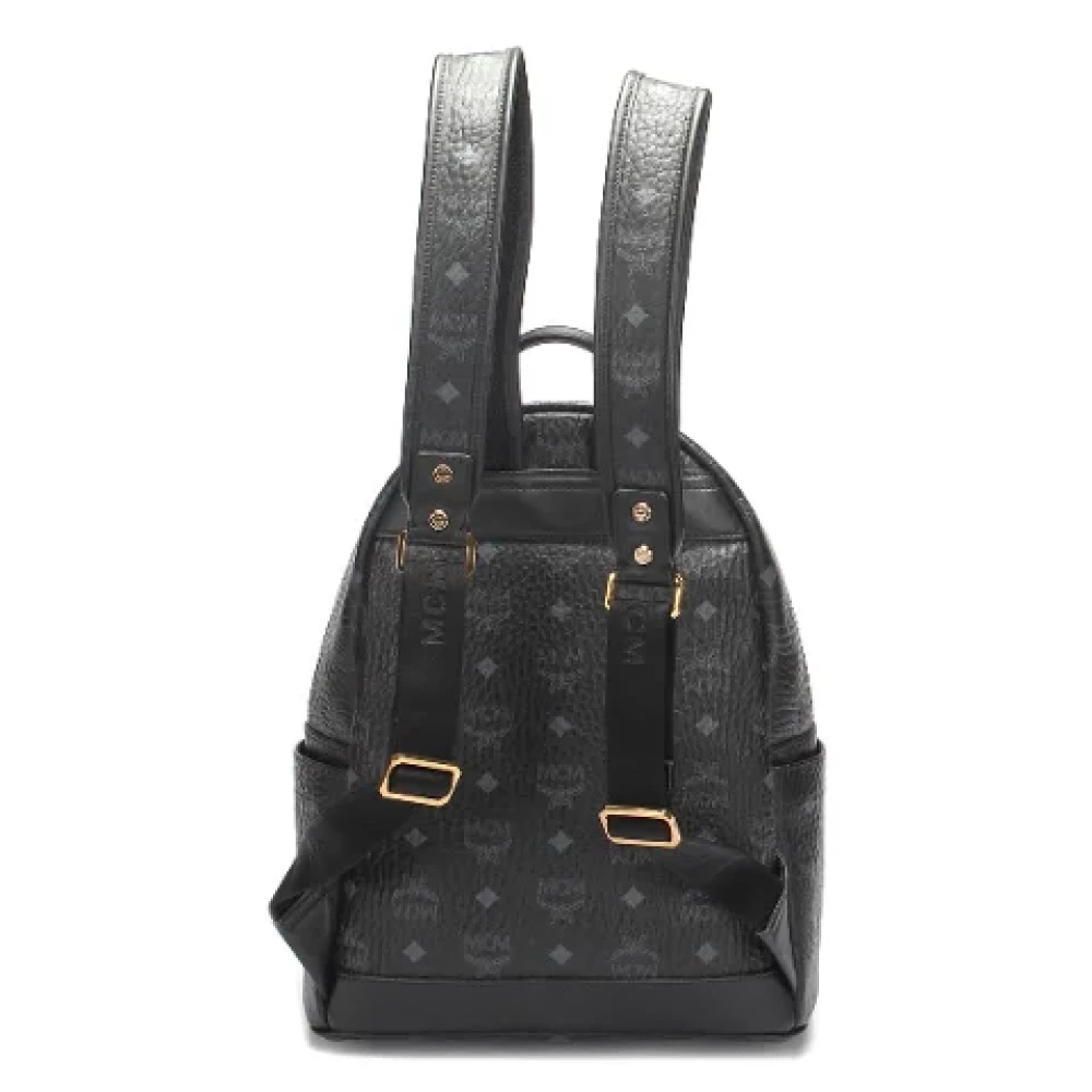 MCM Pre-owned Canvas backpacks Black Dames