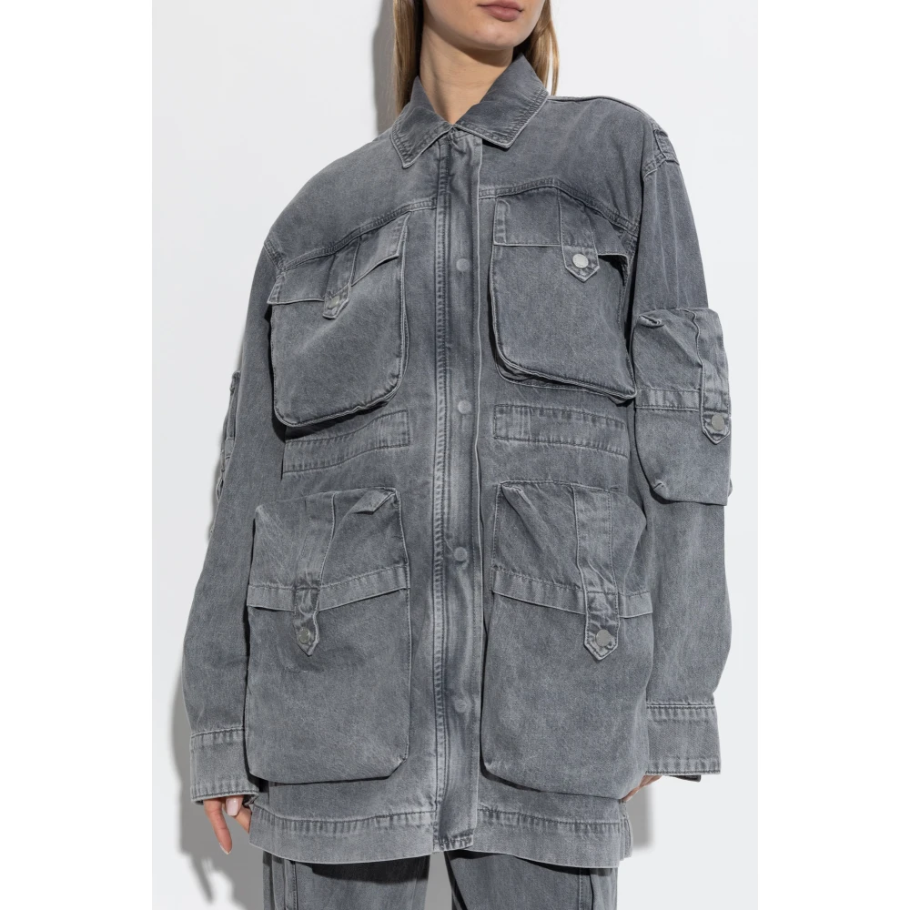 Gestuz Denim shirt Nynnie Gray Dames