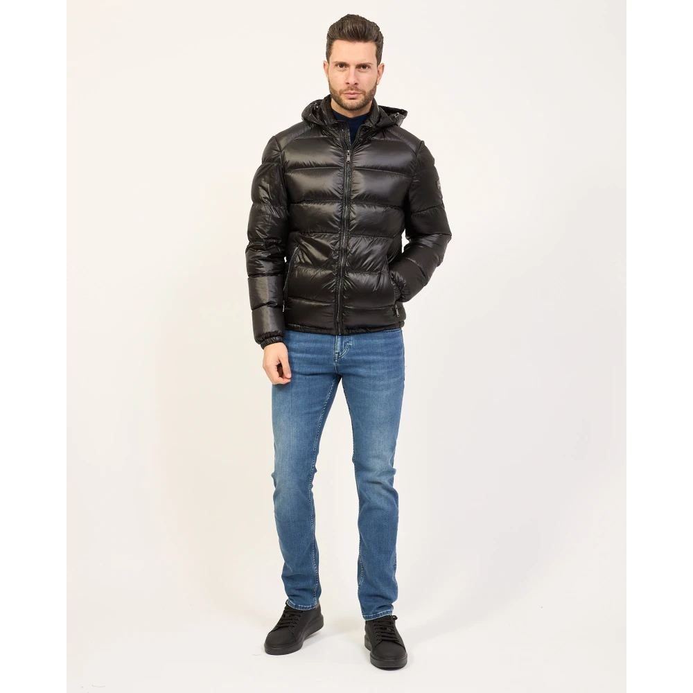 YES ZEE Gewatteerde jas met capuchon Black Heren