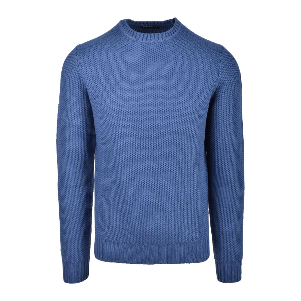North Sails Katoen Wolmix Stijlvolle Trui Blue Heren