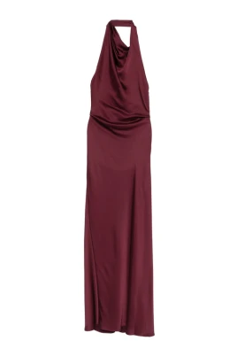 Reannon Draped Satin Gown