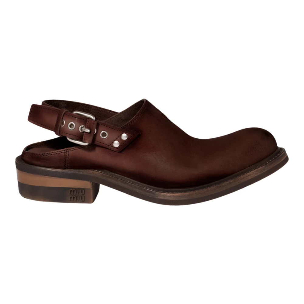 Miu Miu , Clogs, Female, Brown, 7 Uk, Clog