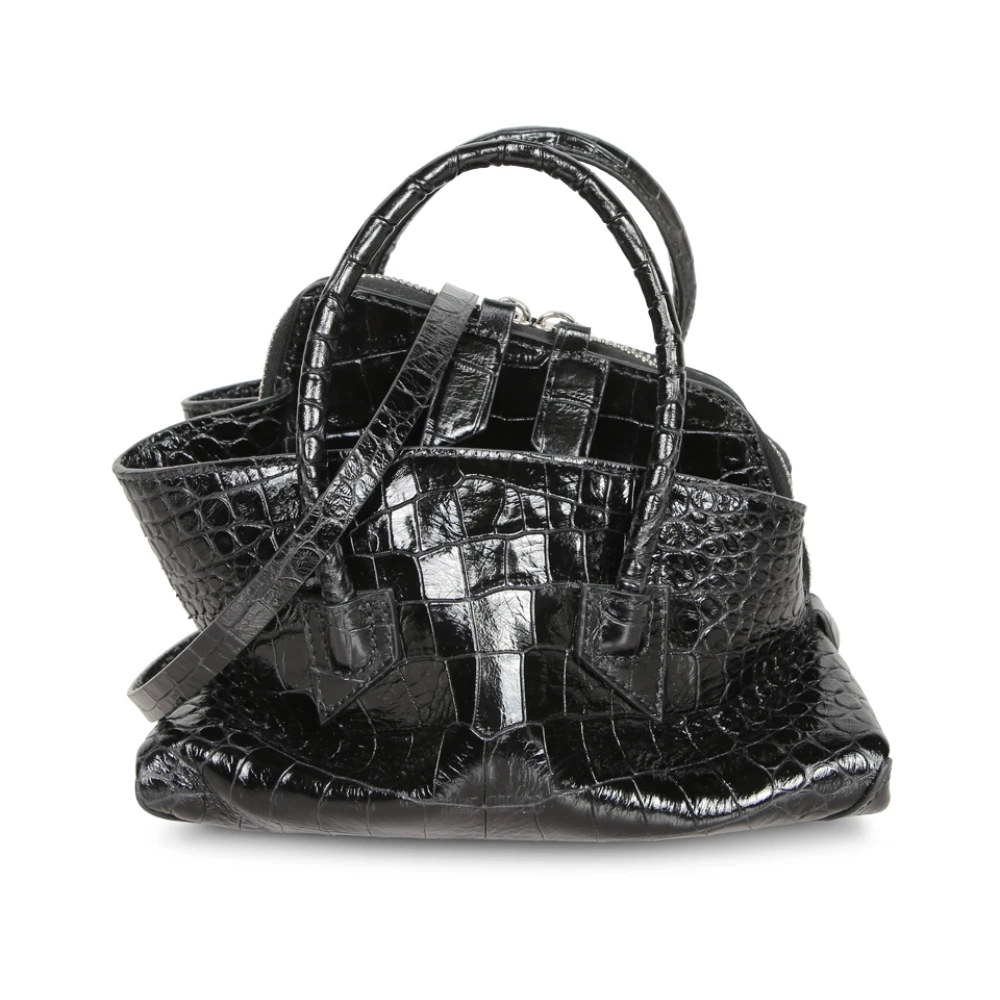 The Attico , Handbags, Female, Black, One Size, La Passeggiata Mini Tote - Image 7