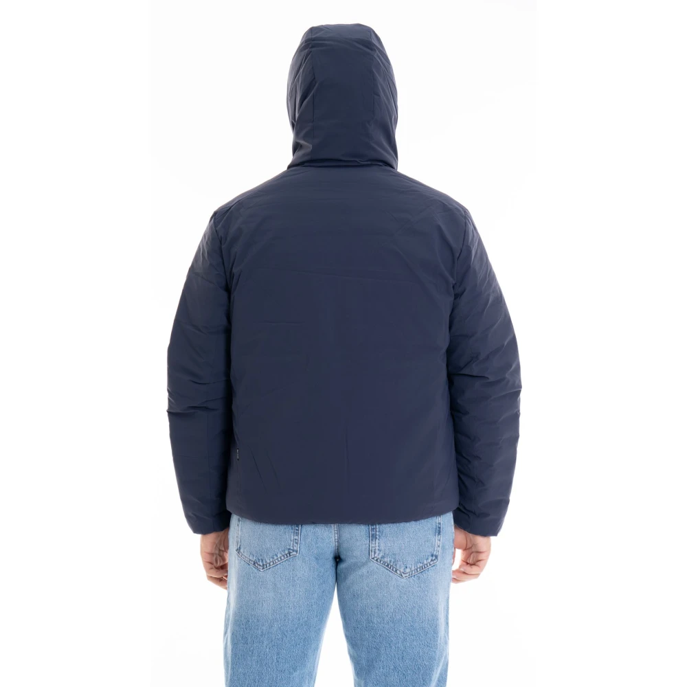 Save The Duck Omkeerbare Hoodie Herenjas Blue Heren