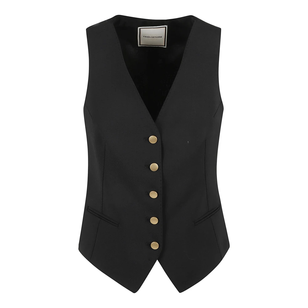 Tagliatore Dameskleding Gebreid Zwart Aw24 Black Dames