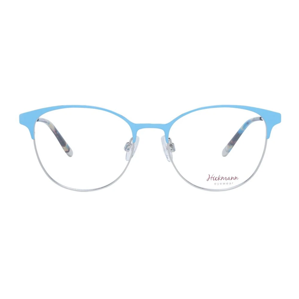 Ana Hickmann Blauwe Cat Eye Metalen Optische Frames Blue Dames