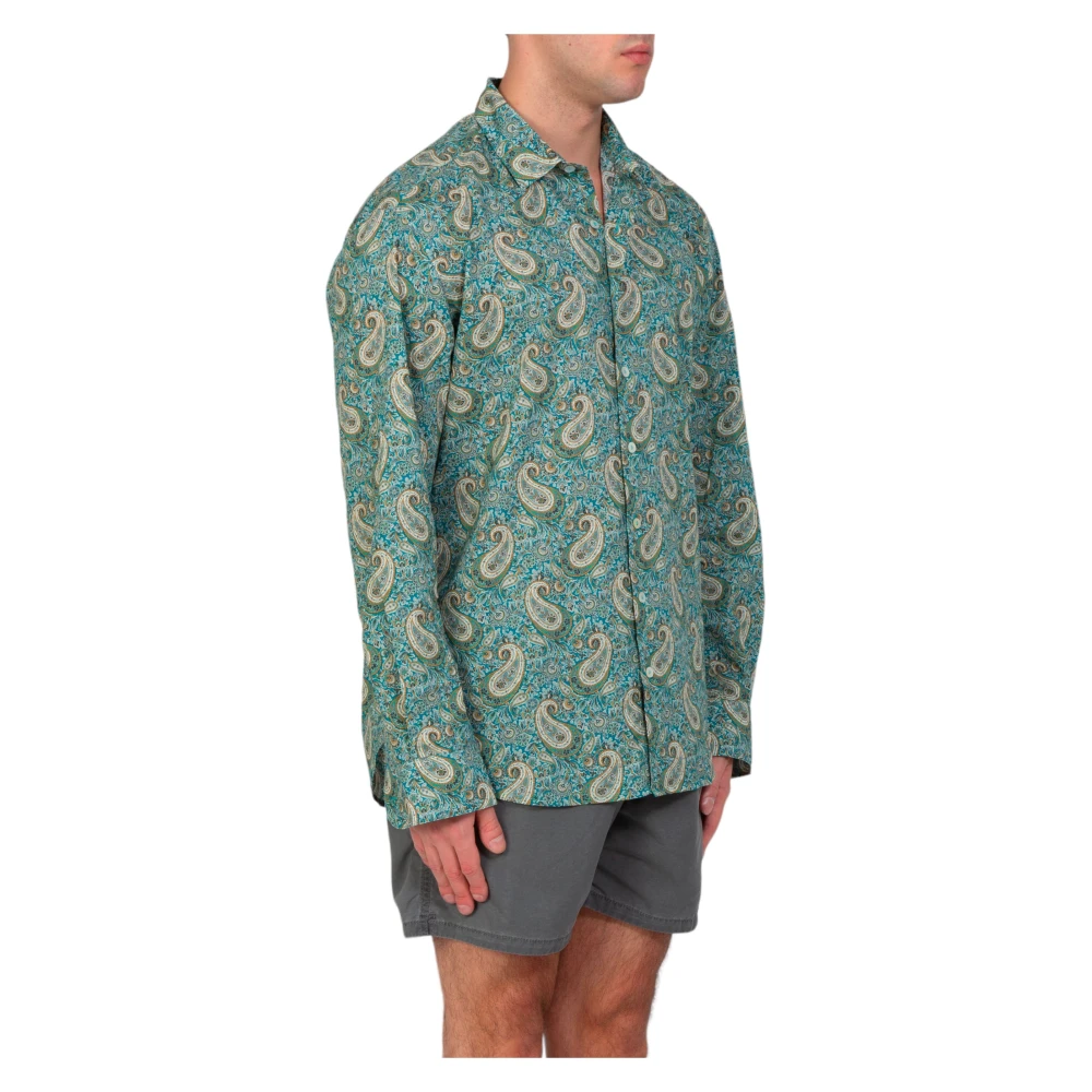 MC2 Saint Barth Paisley Shirt voor Mannen Green Heren