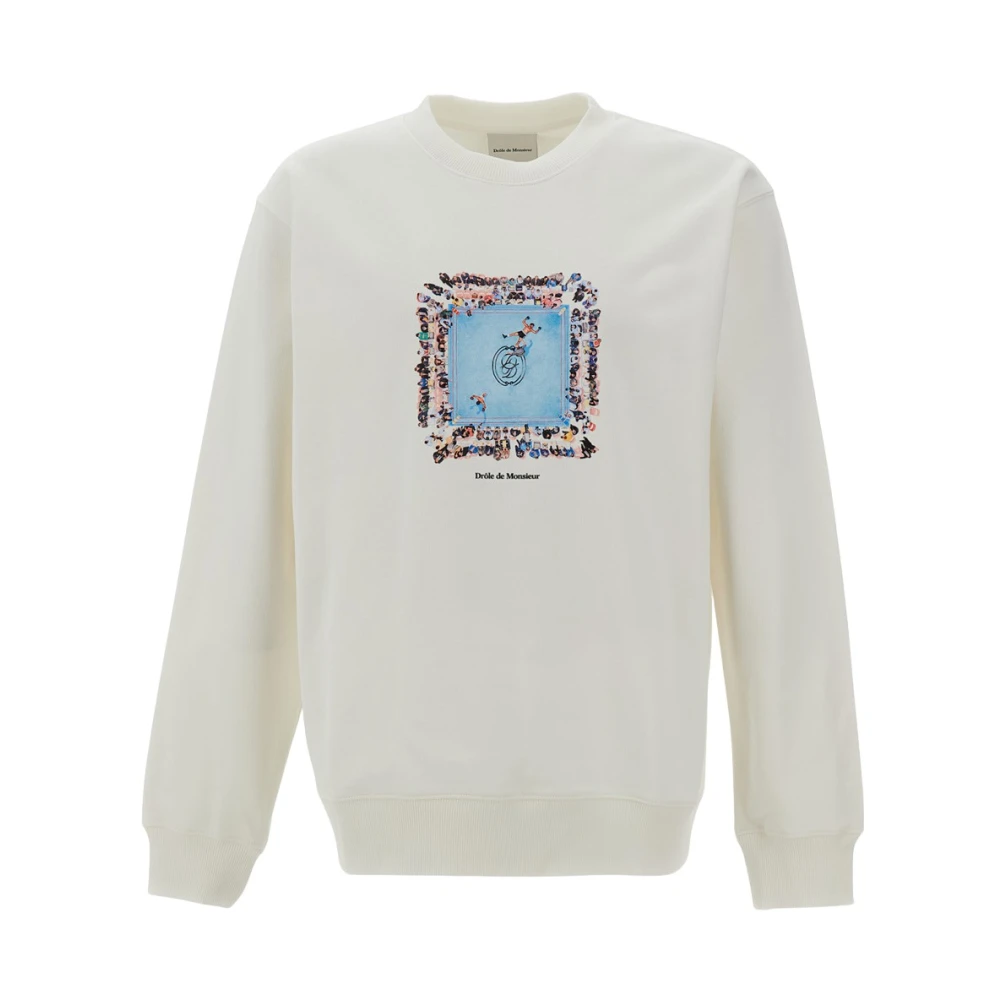 Drole De Monsieur Uomo Bianco Felpe, M, New,
