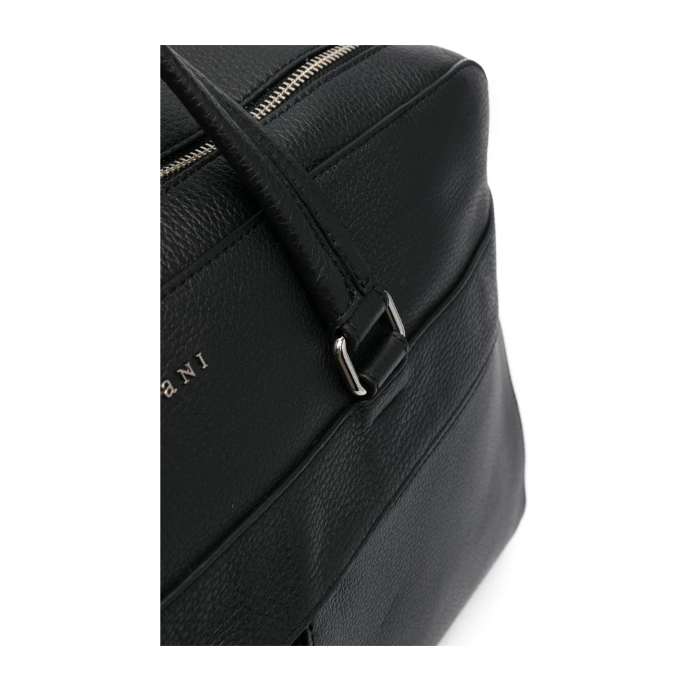 Orciani Zwarte Micron Duffle Tas Black Heren