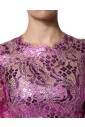 metallic-fuchsia-floral-sheath-mini-dress
