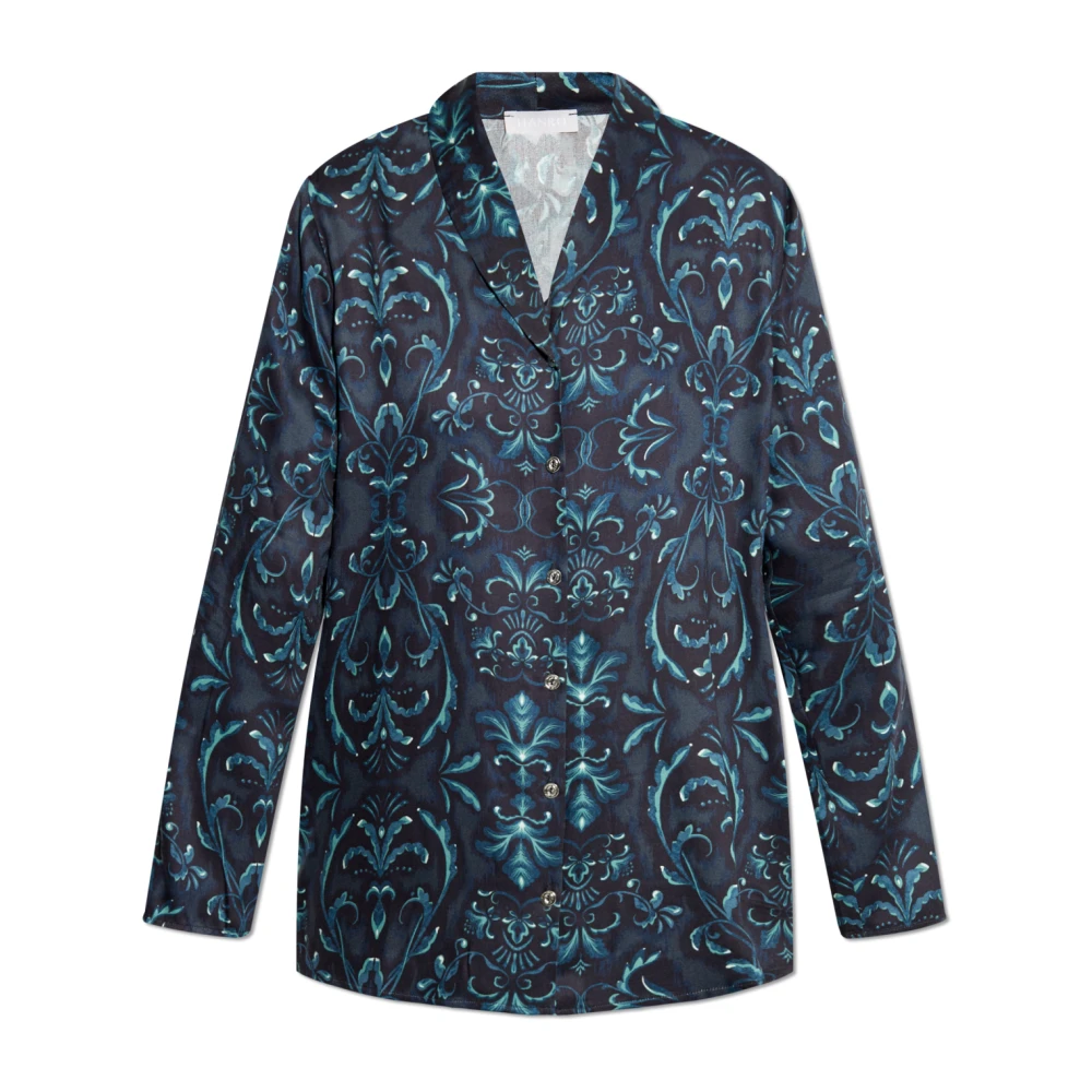 Hanro Shirt Marlene Blue Dames