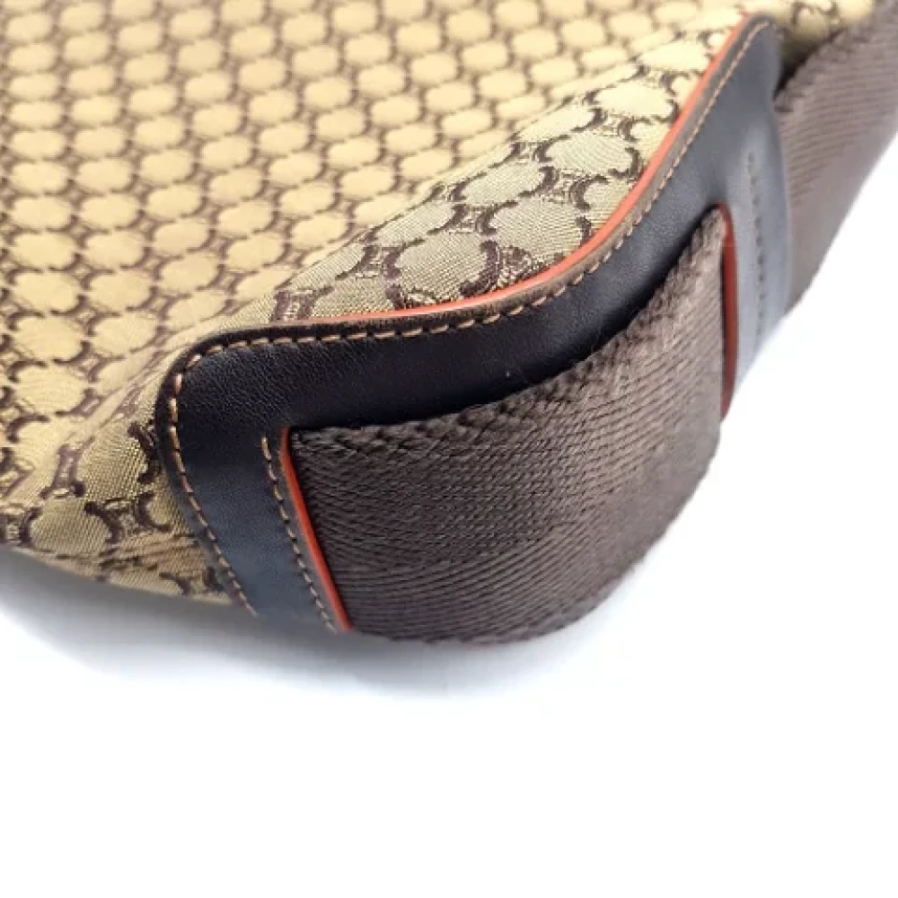 Celine Vintage Pre-owned Fabric shoulder-bags Brown Dames