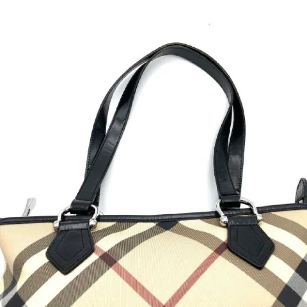 Burberry Vintage Pre-owned Fabric totes Beige Dames