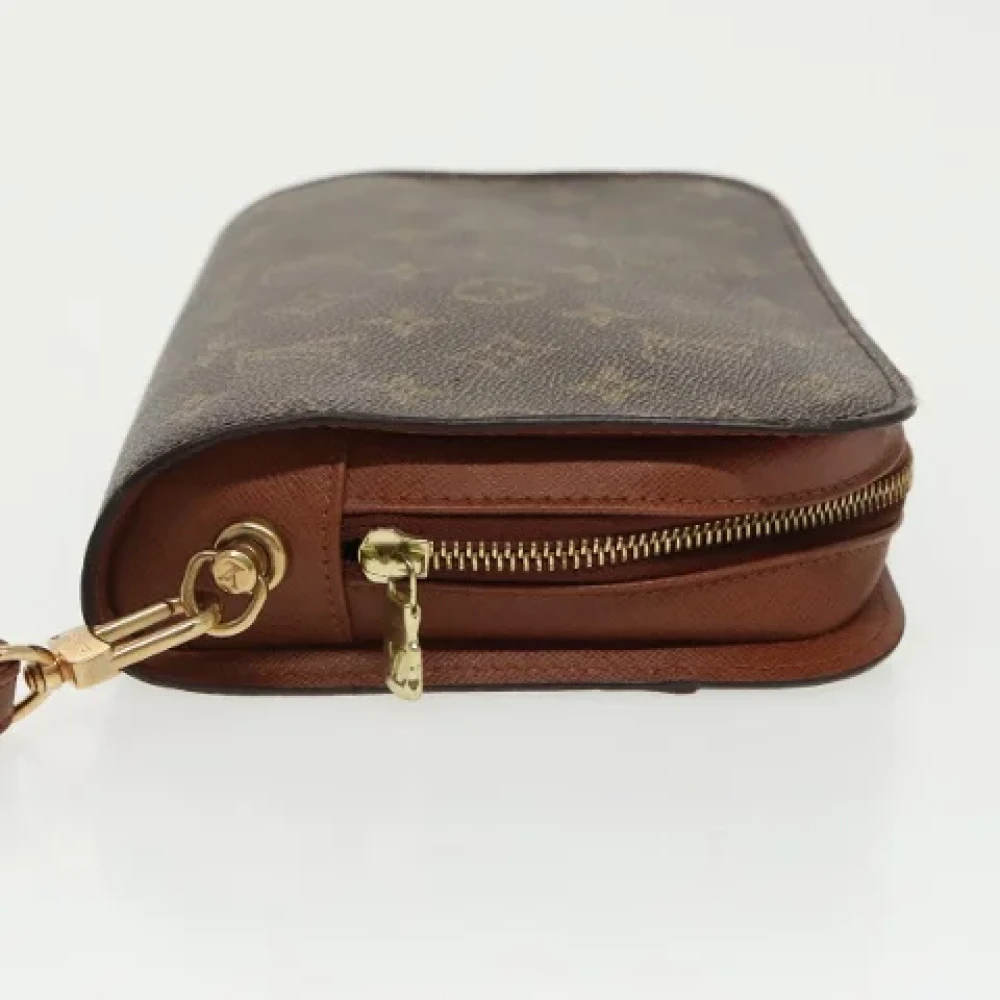 Louis Vuitton Vintage Pre-owned Canvas clutches Brown Dames