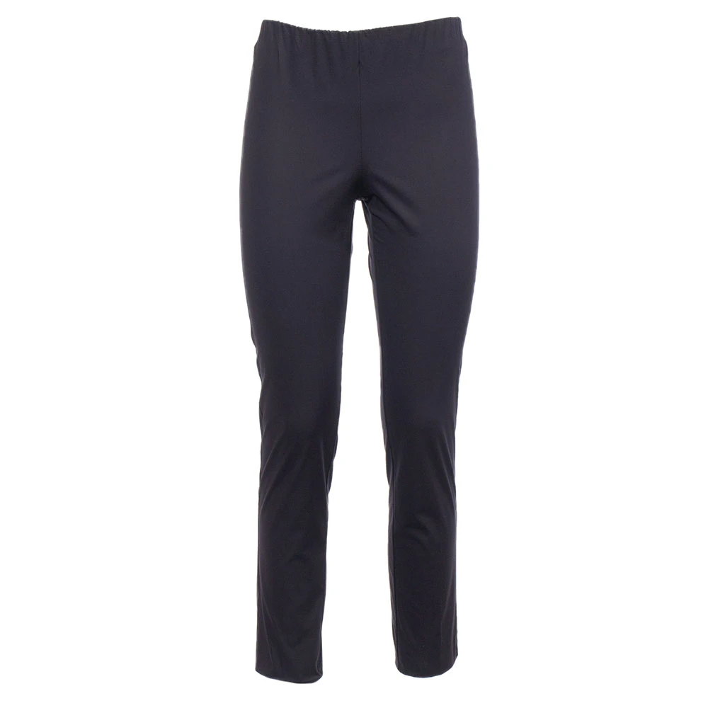 Le Tricot Perugia Katoenen broek met elastische taille Blue Dames