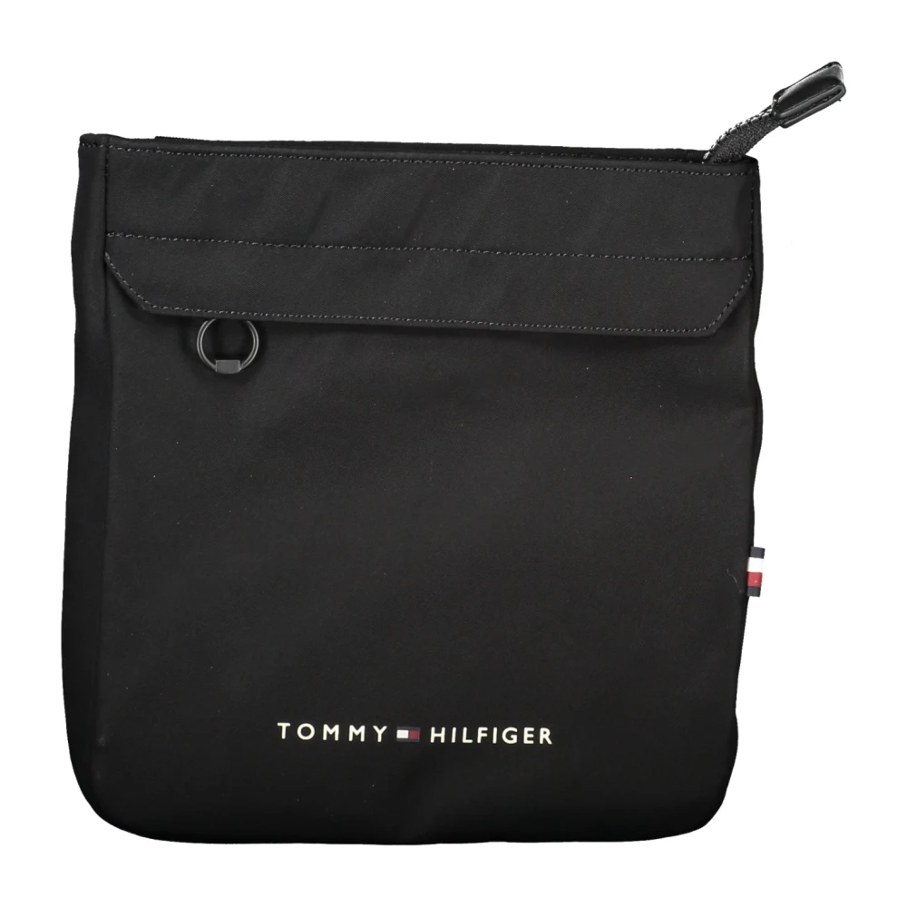 Tommy Hilfiger Men's Black Cross Body Messenger, One Size, Adjustable Shoulder Bag