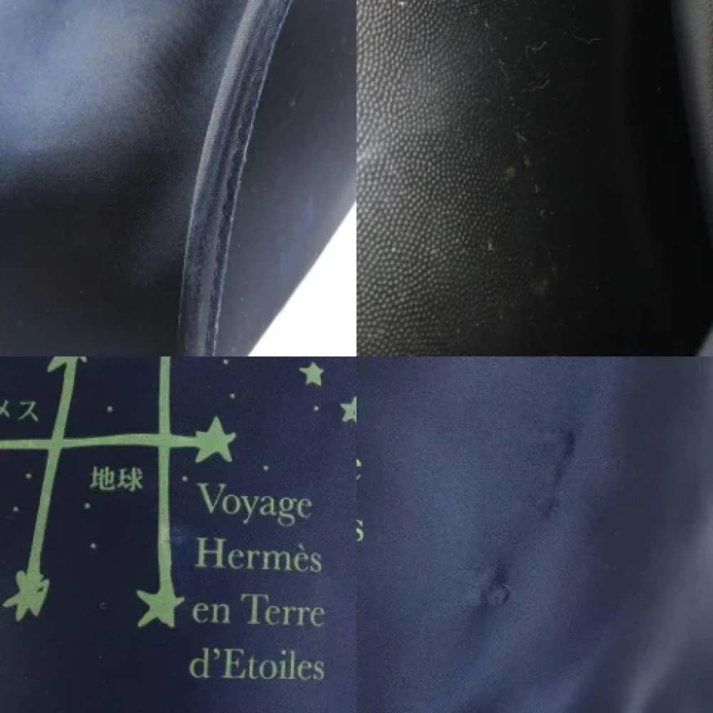 Hermès Vintage Pre-owned Nylon backpacks Blue Dames
