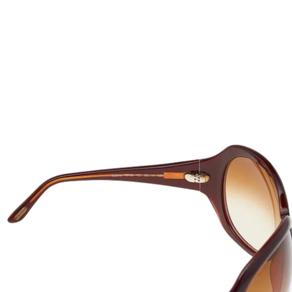 Tom Ford Pre-owned Acetate sunglasses Brown Dames