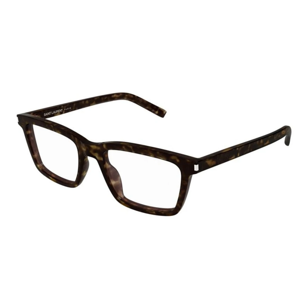 Saint Laurent Unisex Brown Glasses, 54 Mm, Geometric Eyeglasses