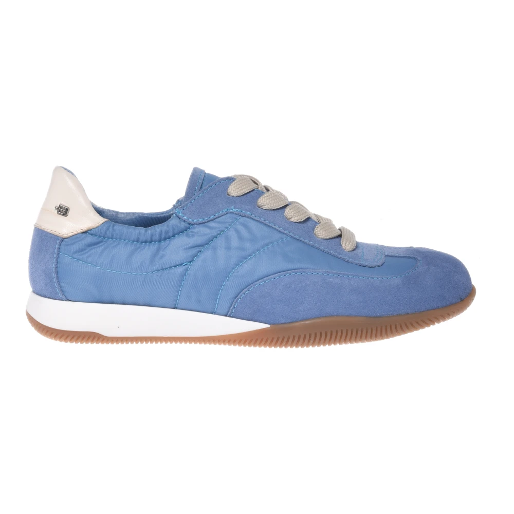 Baldinini Baskets En Daim Et Tissu Femme Chaussures Bleu 41 Eu