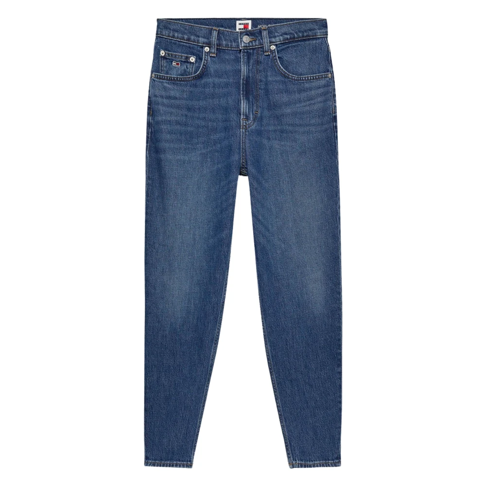 Tommy Hilfiger Denim Jeans Tapered Leg Rits Sluiting Blue Dames